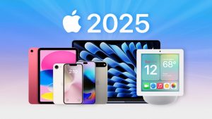 Imagen de diferentes productos que podríamos ver en 2025 por parte de Apple.