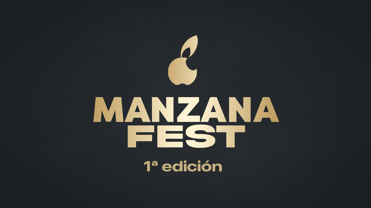 Logo del primer Manzana Fest, evento en directo de la comunidad La Manzana Mordida+ para debatir sobre Apple e IA.