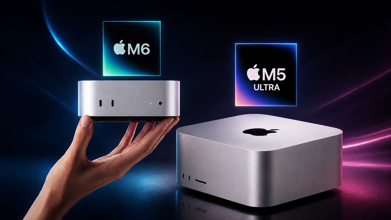 Mac mini con chip M6 y Mac Studio con M5 Ultra, protagonistas del episodio sobre los nuevos Mac de Apple.
